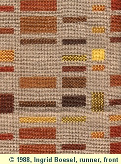 double weave runner, front